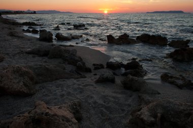 Akdeniz 'de gün batımı