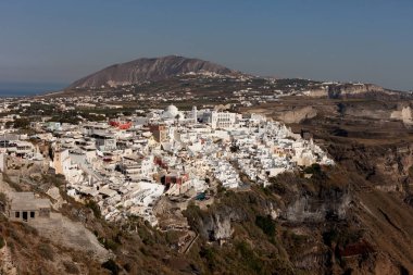 City of Thira (Fira) - Santorini Adası, G başkenti