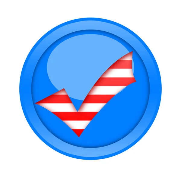 Marca de verificación botón —  Fotos de Stock