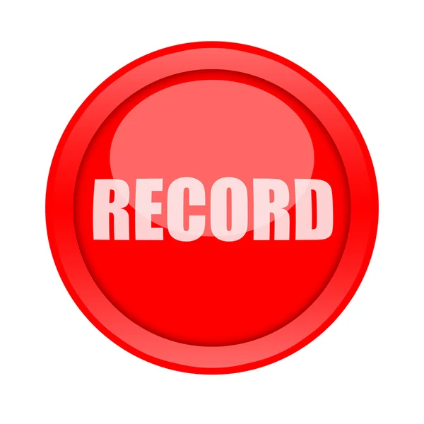 Record big button — Stock Photo, Image