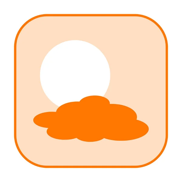 Wettersymbol orange — Stockfoto