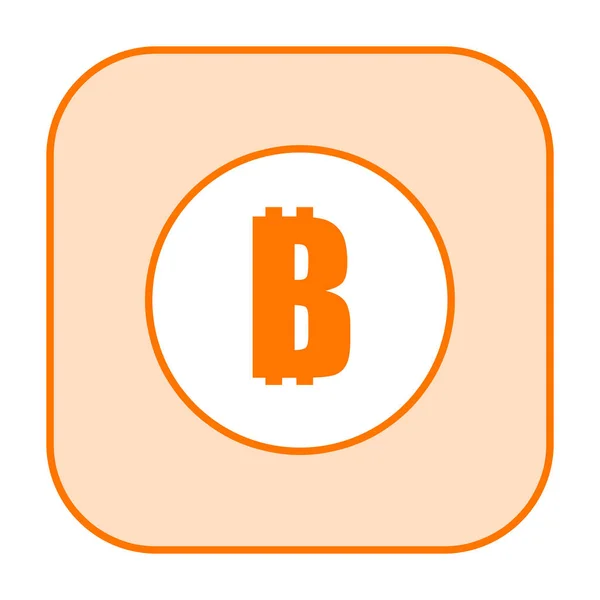 Иконка Bitcoin — стоковое фото