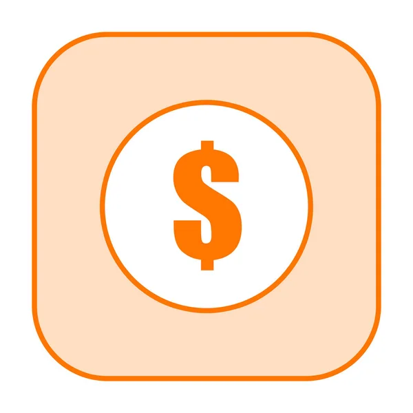 Dollar mark pictogram — Stockfoto