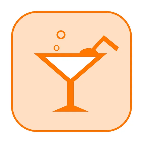 Kokteyl içki simgesi — Stok fotoğraf