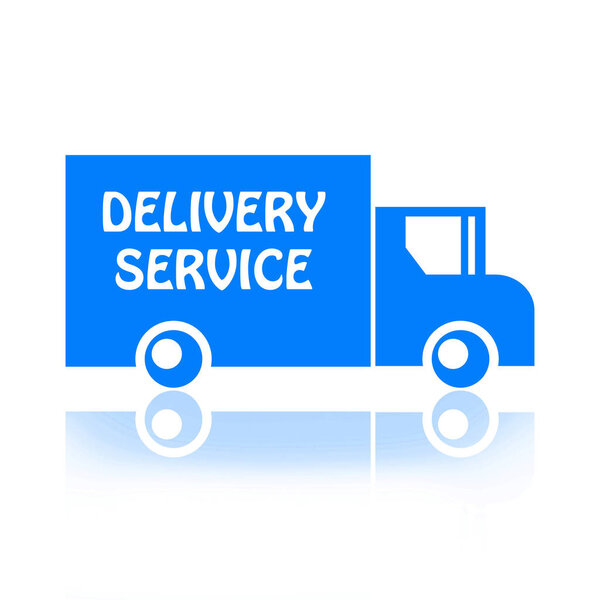 Delivery service truck