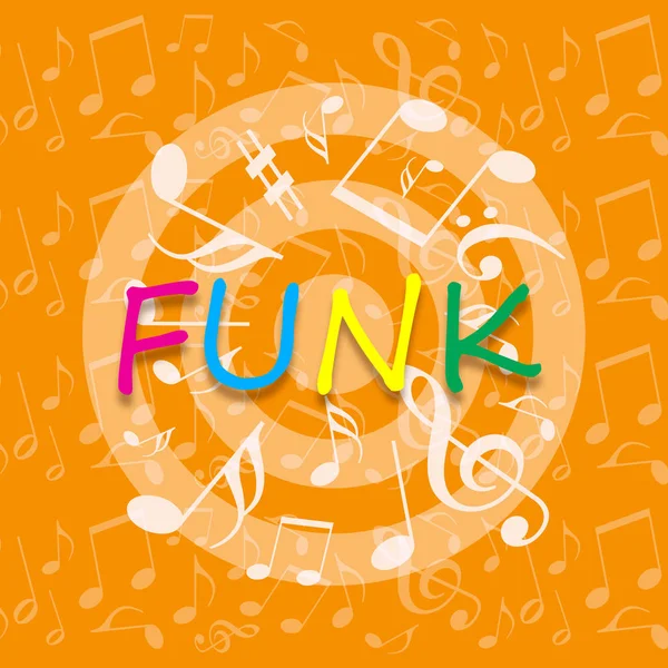 Fondo de música funky — Foto de Stock