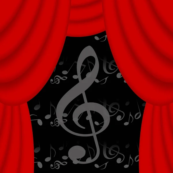 Music theater background — Stock Photo, Image