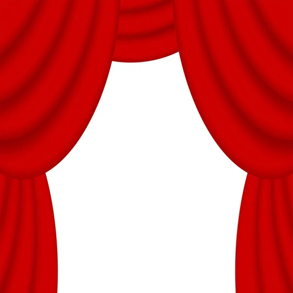 Red curtains background — Stock Photo, Image