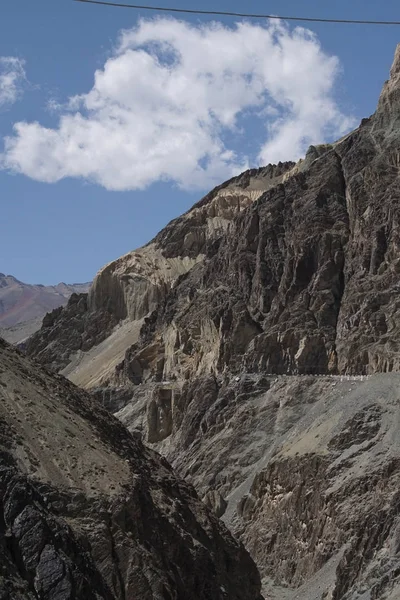 Steep, narrow mountain road