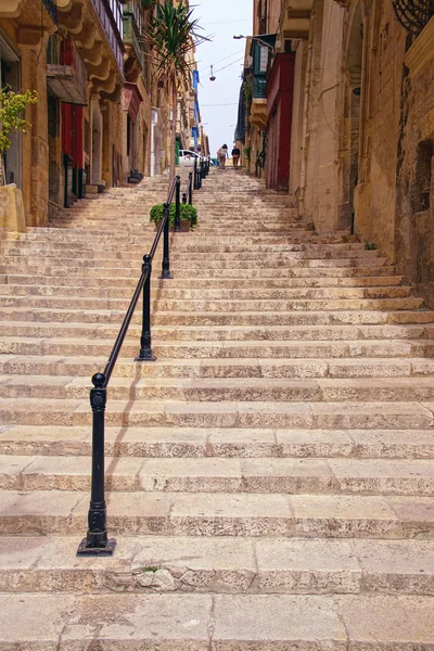 Steep steps on a narrow street