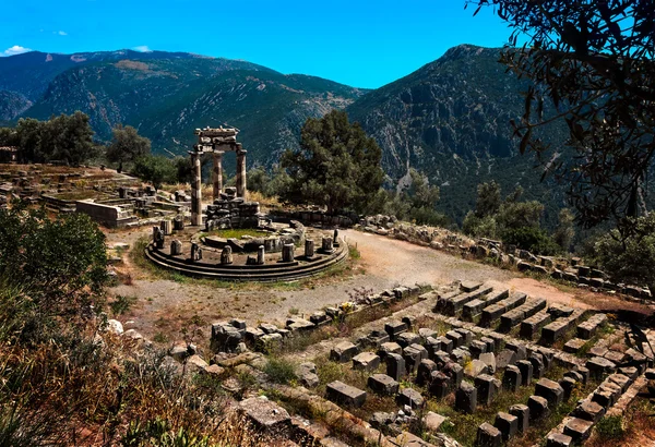 Templo de Atenea Pronea-Delphi-Grecia — Foto de Stock
