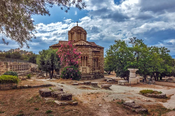 Byzantinske ortodokse kirke - det gamle Agora - Athen - Grækenland - Stock-foto