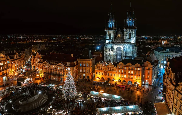 Mercado de Navidad en Praga — Foto de Stock