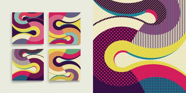 Plantilla de diseño. Diseño geométrico colorido abstracto . — Vector de stock