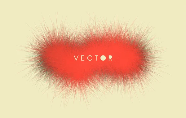 Het frame bestaat uit chaotische lijnen. 3D abstract vectorillustratie. — Stockvector