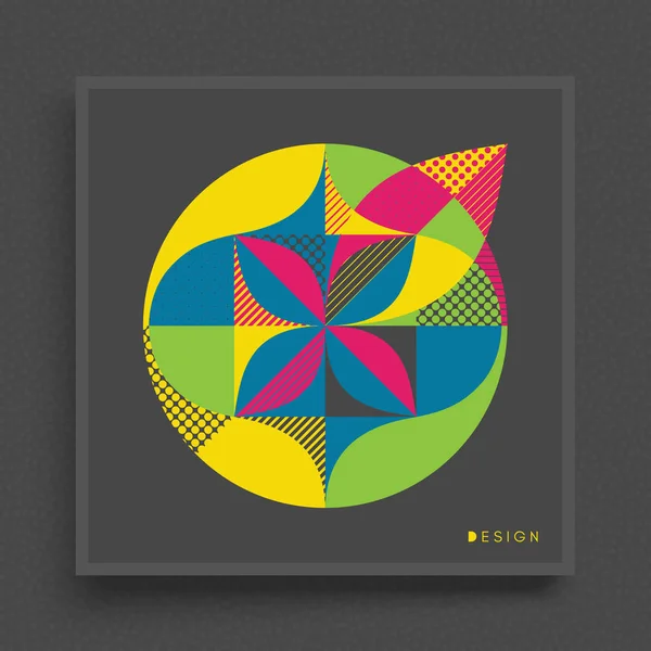 Betrekking hebben op Ontwerpsjabloon. Abstract kleurrijk geometrisch ontwerp. Vectorillustratie. — Stockvector