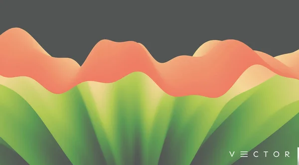 Textura de hoja abstracta. Fondo floral. Ilustración vectorial con efecto dinámico. — Vector de stock