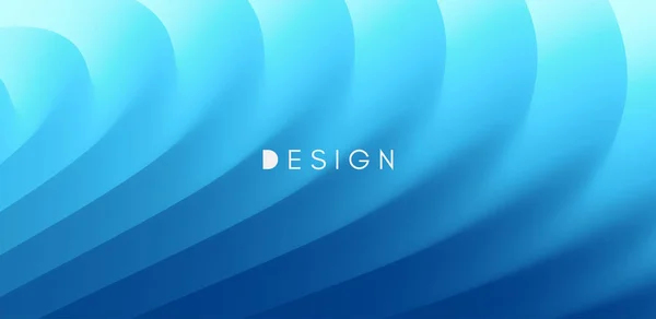 Vattenytan. Blå abstrakt bakgrund. Vektorillustration för design. — Stock vektor