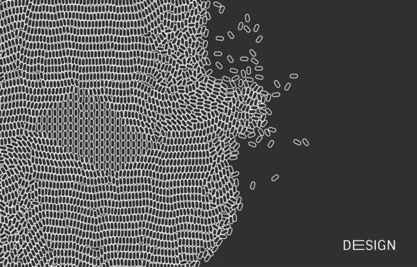 Ilustracja wektorowa dla nauki, chemii lub edukacji. Tablica nieregularna lub matryca losowych komórek jajowych. — Wektor stockowy