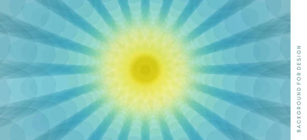 Illustration vectorielle abstraite Sunburst. Fond fractal avec mise au point au centre. Structure radiale . — Image vectorielle