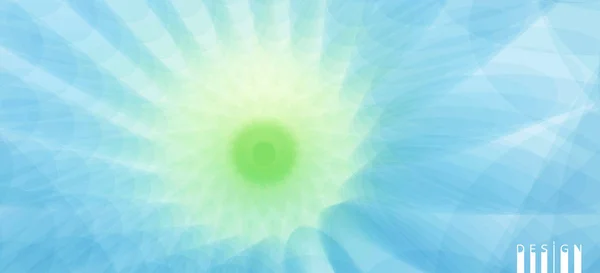 Ilustración vectorial abstracta Sunburst. Fondo fractal con foco en el centro. Estructura radial . — Vector de stock