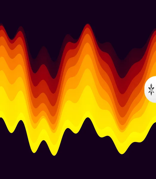 Абстрактный фон волны. Технология 3D. Векторная иллюстрация звуковых волн . — стоковый вектор