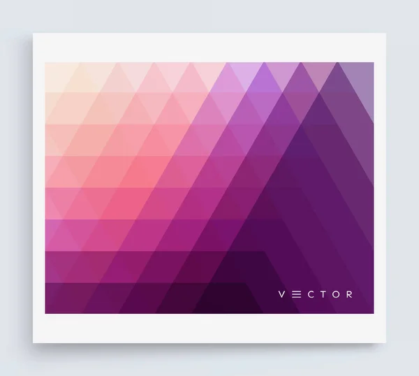 Fondo geométrico abstracto. Patrón poligonal con triángulos de color. Ilustración vectorial 3d para publicidad, marketing y presentación. — Vector de stock