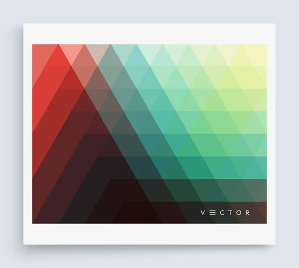 Sfondo geometrico astratto. Modello poligonale con triangoli di colore. Illustrazione vettoriale 3d per pubblicità, marketing e presentazione. — Vettoriale Stock