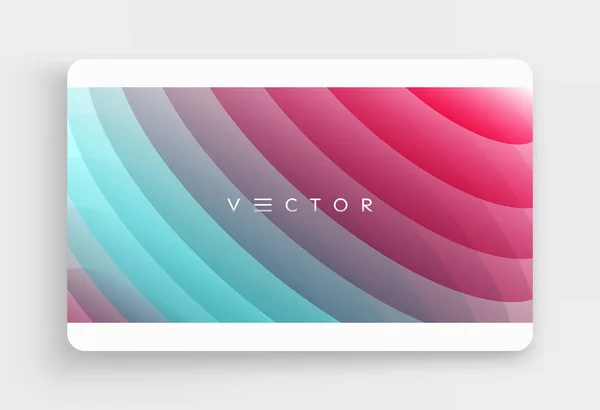 Fundo ondulado abstrato com efeito dinâmico. Design de tela moderno para aplicativo móvel e web. Ilustração vetorial 3d para brochura, banner, folheto ou apresentação. — Vetor de Stock