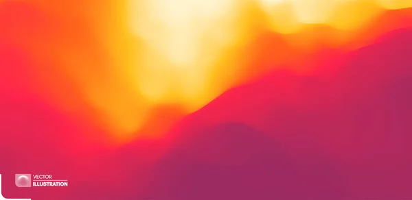 砂漠の砂丘の夕日の風景。夜明けと山の風景。山岳地帯だ丘のシルエット。抽象的な背景。ベクターイラスト. — ストックベクタ