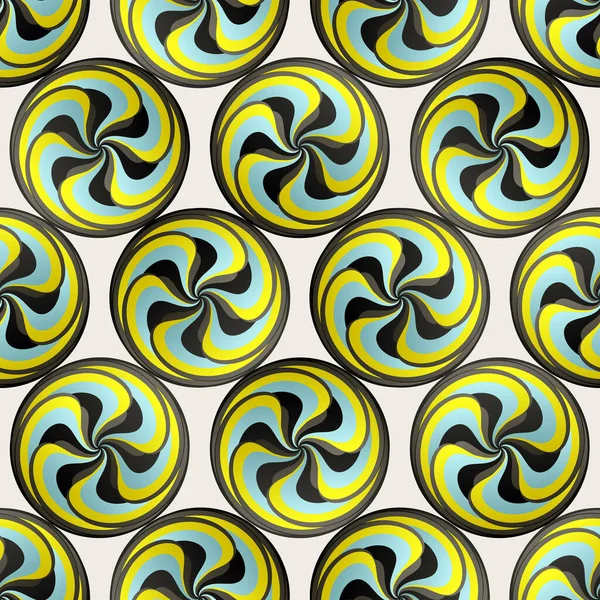 Abstract Swirl Background Seamless Pattern Cover Design Template Vector Illustration — Stock Vector