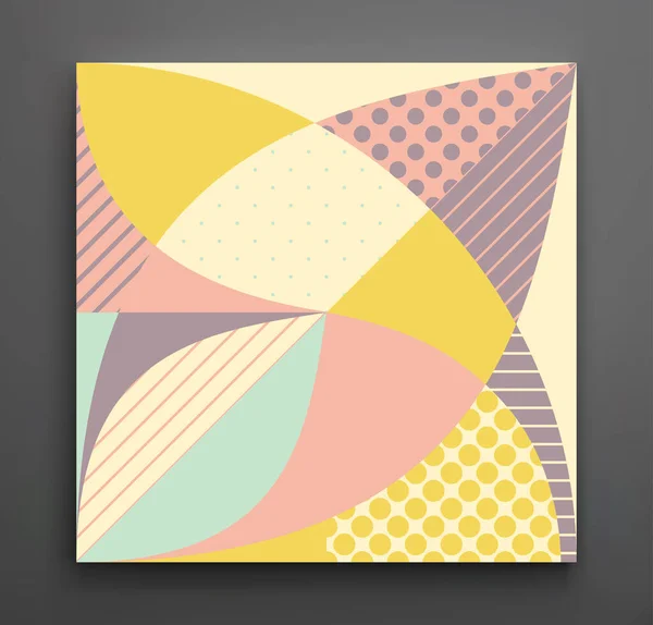 Omslagontwerp Sjabloon Abstract Kleurrijk Geometrisch Ontwerp Vector Illustratie Kan Worden — Stockvector