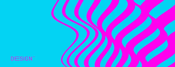 光の錯覚で波のパターン 抽象的なストライプの背景 ベクトルイラスト ワリーライン — ストックベクタ