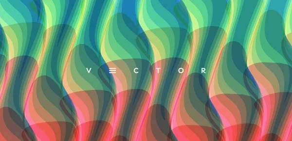 Абстрактний Хвилястий Фон Динамічним Ефектом Сучасний Дизайн Екрану Мобільних Додатків — стоковий вектор