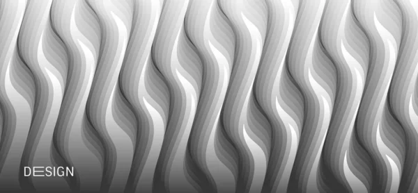Texture Verticale Avec Ondes Volumétriques Fond Ondulé Abstrait Avec Effet — Image vectorielle