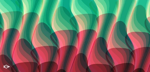 Fondo Ondulado Abstracto Con Efecto Dinámico Diseño Pantalla Moderno Para — Vector de stock