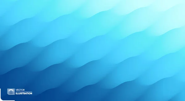 Superfície Água Fundo Abstrato Azul Ilustração Vetorial Para Design —  Vetores de Stock