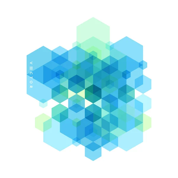 Fond Géométrique Abstrait Avec Des Figures Colorées Transparentes Modèle Pour — Image vectorielle