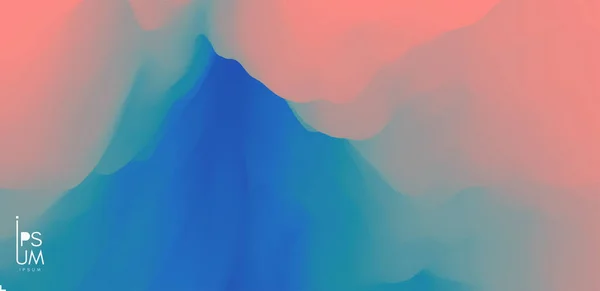 動的効果を持つ抽象波状の背景 デザインのための色のグラデーション ベクターイラスト — ストックベクタ