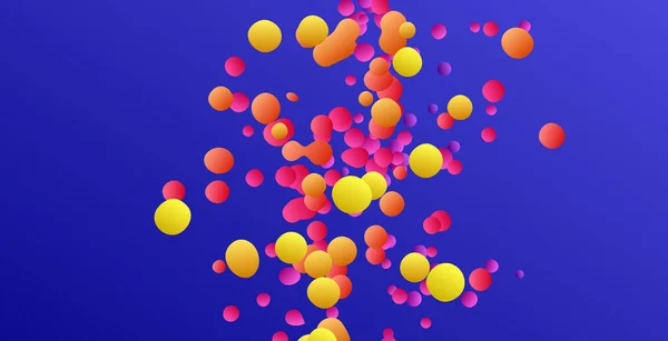 Nombreuses Sphères Volantes Différentes Tailles Dans Espace Vide Contexte Abstrait — Image vectorielle