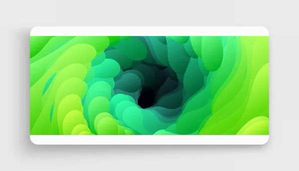 Abstrakter Flüssiger Hintergrund Verwirbelte Farbe Digitaler Farbwirbel Vektor Illustration — Stockvektor