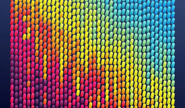 Fond Abstrait Avec Ovales Couleur Illustration Vectorielle — Image vectorielle