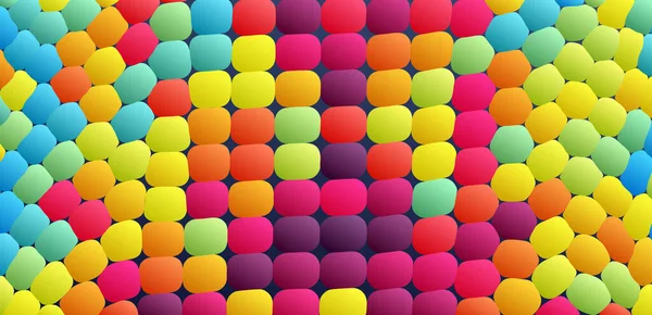 カラー楕円形の抽象的な背景 ベクターイラスト — ストックベクタ