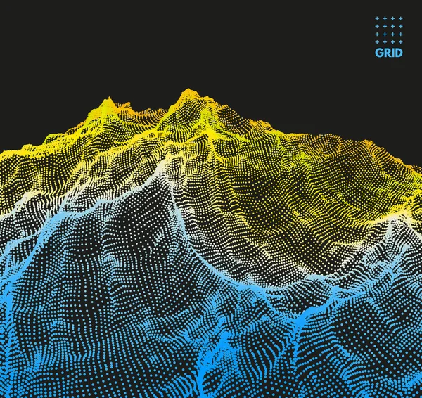 Fondo Cuadrícula Abstracta Superficie Del Agua Ilustración Vectorial Puede Utilizar — Archivo Imágenes Vectoriales