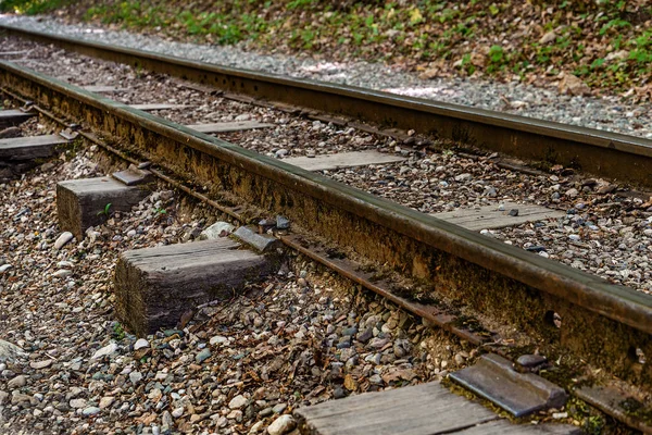 Den gamla järnvägsspår — Stockfoto