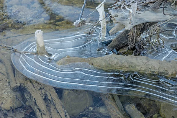 Ο πάγος στο ποτάμι Royalty Free Εικόνες Αρχείου