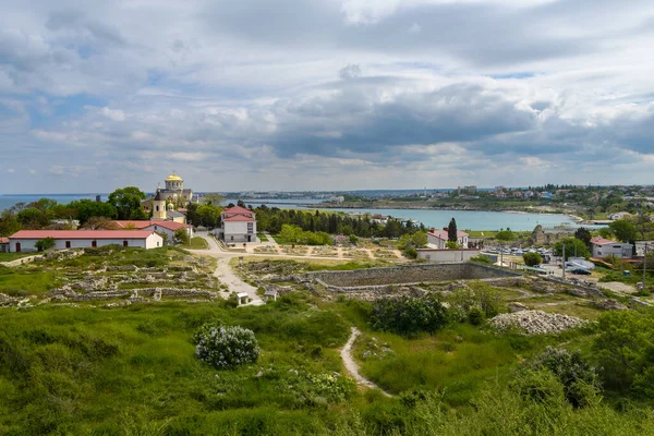 Ruinas Chersonesos Sebastopol Crimea — Foto de Stock