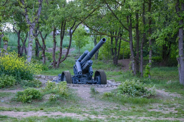 サプン山の砲兵隊の位置 セヴァストポリ — ストック写真