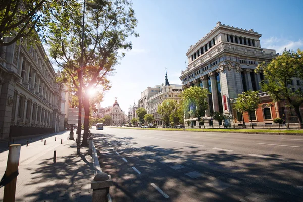 The central street of Madrid — Stock Photo, Image