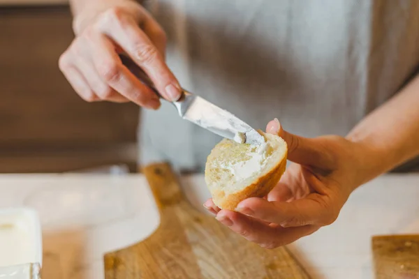 Куховарство Рецептах Малюнках Куховарство Bruschetta Крок Кроком Італійський Різкий Апетитний — стокове фото